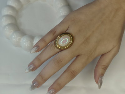 Anillo oval Nacar 