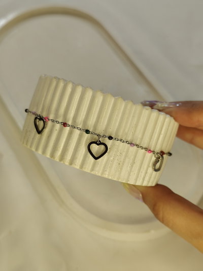 Tobillera Colorful heart A.Q