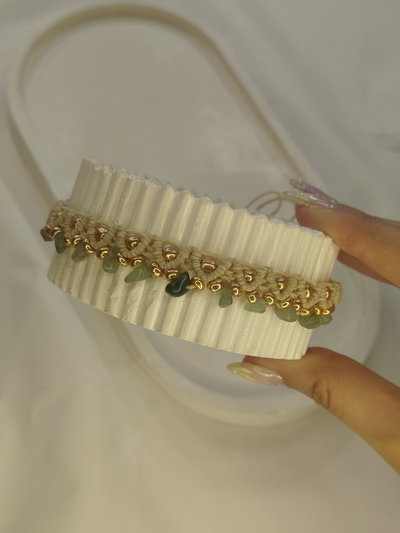 Tobillera Boho Aventurina Verde 