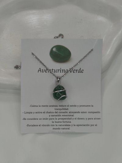 Collar A.Q Aventurina Verde