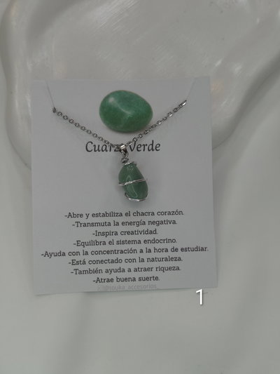 Collar A.Q Cuarzo Verde 