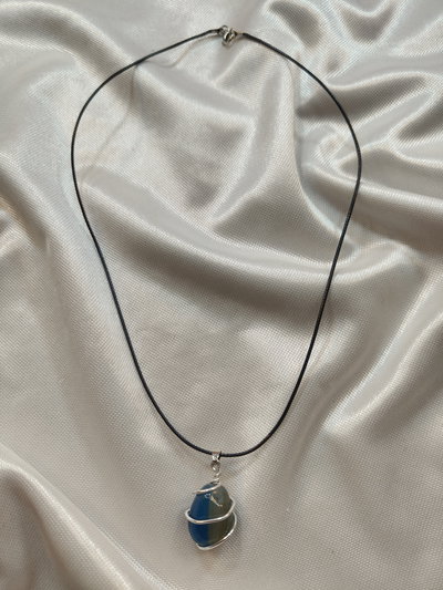 Collar simple Ónix Azul 