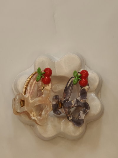 Broche Mariposita cherry 