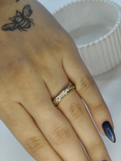 Anillo Lumen  dorado 