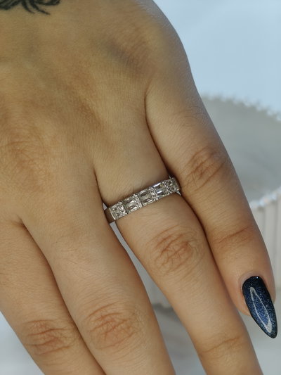 Anillo Shine Line plateado