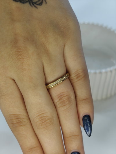 Anillo Sky Line dorado 