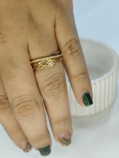 Anillo triple encanto 