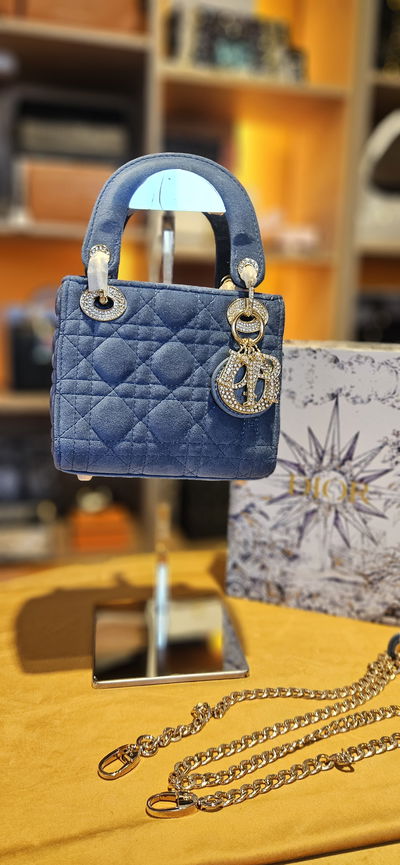 Mini Lady Dior jean 