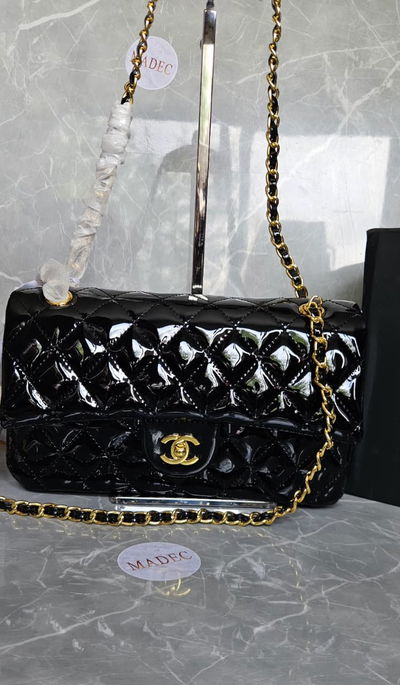 Cartera Chanel Charol Negra