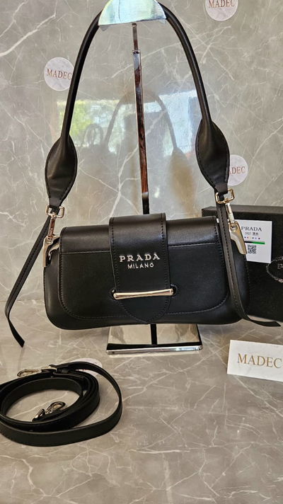 Cartera Prada Negra Cuero
