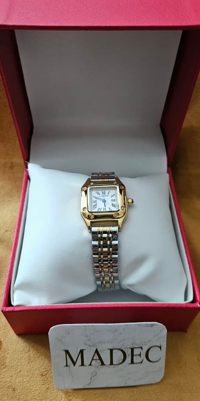Reloj Cartier Plateado con Dorado