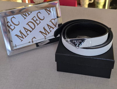 Cinturon Prada Blanco 