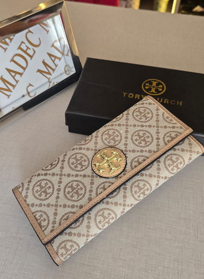 Billetera Tory Burch Beige
