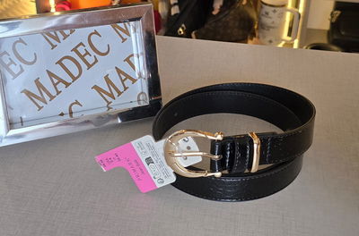 Cinto Importado Hebilla Dorada