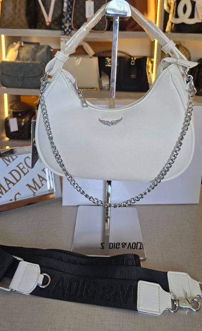  Cartera Zadig & Voltaire Blanca Gota