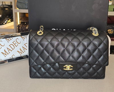 Cartera Chanel Negra Cadena Dorada