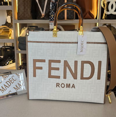 Fendi Blanca Y Marron