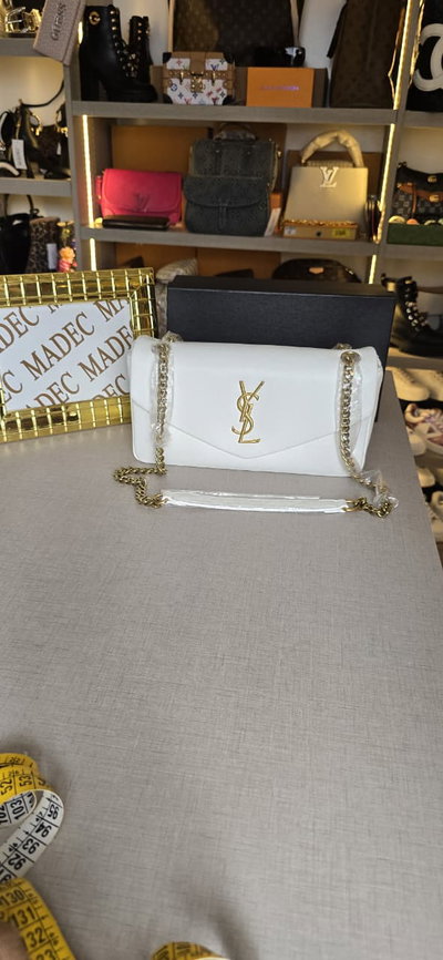 Cartera Yves Saint Laurent Blanca
