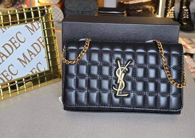 Cartera Yves Saint Laurent Negra/Dorada
