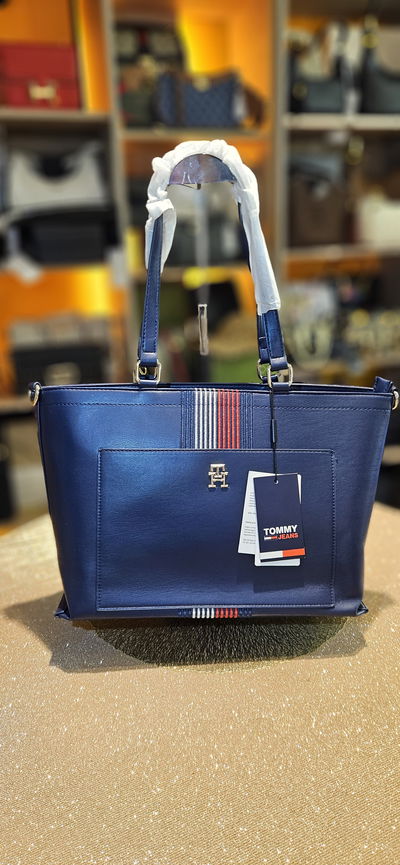 Cartera Tommy Hilfiger Azul Grande