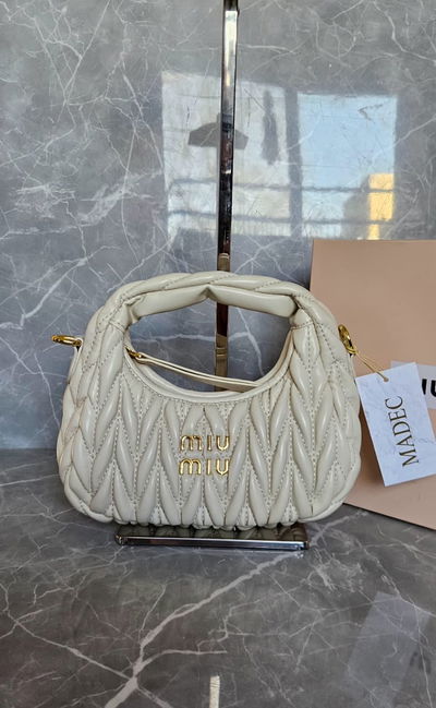 Bolso Miu miu Wander mini Beige Claro