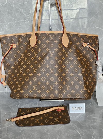 Cartera Louis Vuitton NeverFull Monograma Interior Rosa