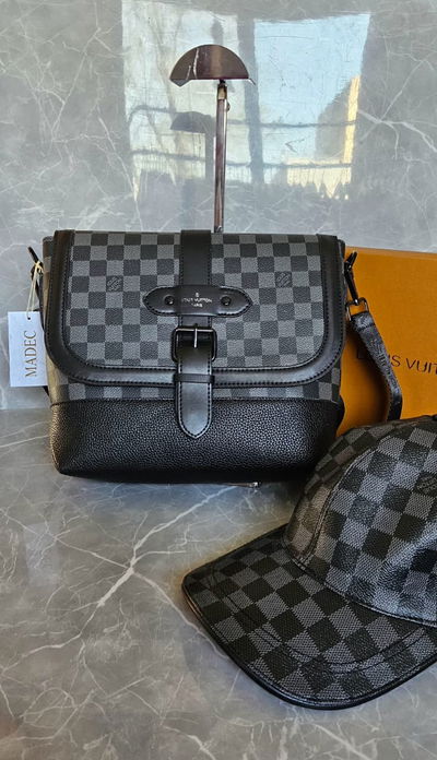 Set Louis Vuitton de Hombre a Cuadros + Gorra