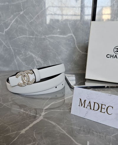 Cinturon Chanel Blanco 
