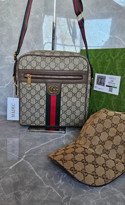 Set Gucci de Hombre Marron + Gorra