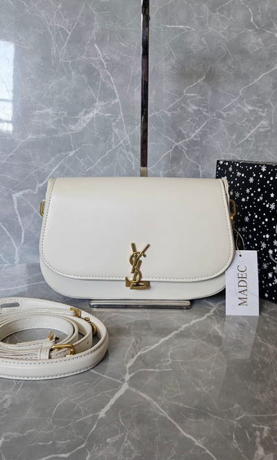 Cartera Voltaire Saint Laurent Blanca