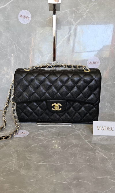 Cartera Chanel Negra Cadena Dorada