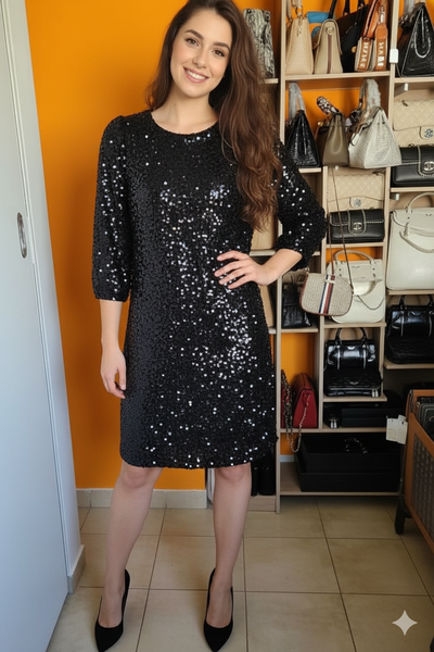 Vestido Lentejuelas H&M