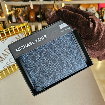 Billeteras Michael Kors Azul Original 