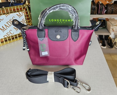 Cartera Longchamp Fuccia Talle S