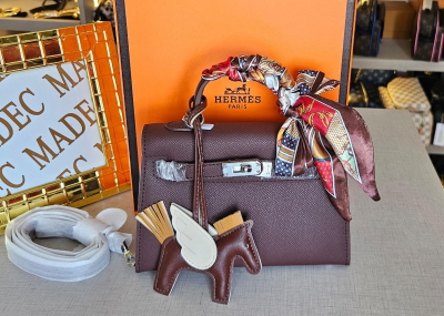 Cartera Hermes Kelly Chocolate