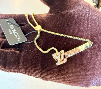 Pulsera Louis Vuitton Acero con Stras 