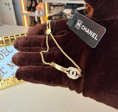 Pulsera Acero Chanel con Stras