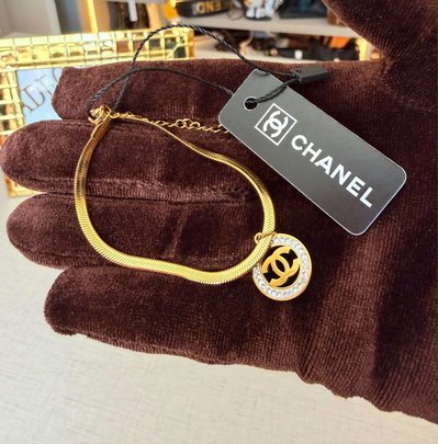 Pulsera Chanel Acero con Stras