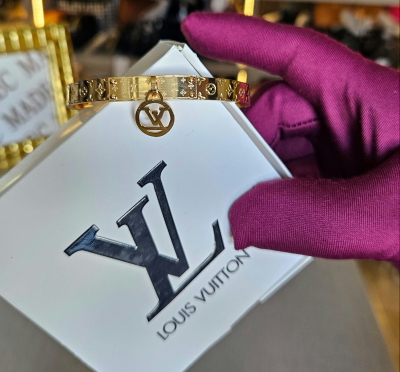 Pulsera Acero  Dorada Louis Vuitton 