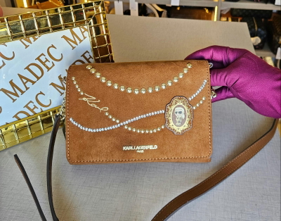 Cartera/Bandolera Karl Langerfeld Gamuza Original 