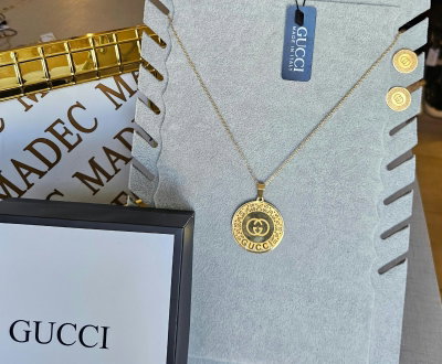 Cadena Gucci Acero + Aros