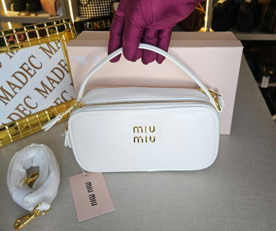 Baul MiuMiu Blanco Doble cierre