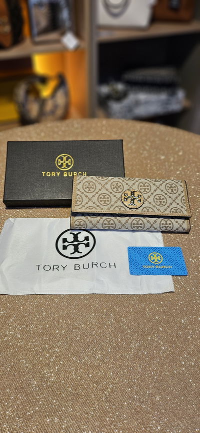 Billetera Tory Burch Beige