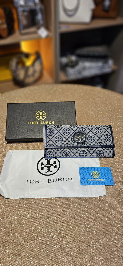 Billetera Tory Burch Azul 