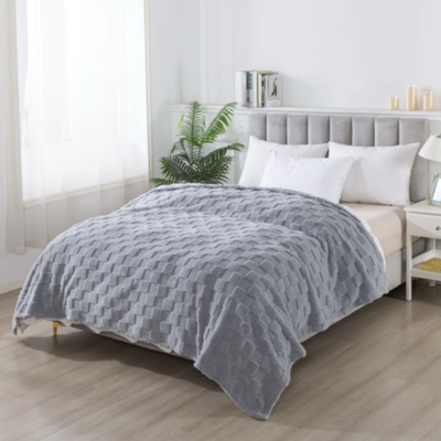 Frazada Campomayo Corderito Jackard 1 Plaza 1/2 220x150 Cm