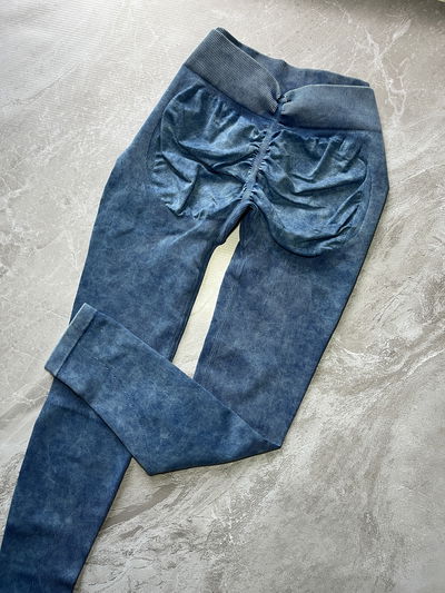 CALZA AZUL PRELAVADA (S-M)