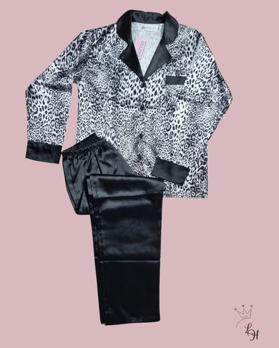 PIJAMA SATEN ANIMAL PRINT