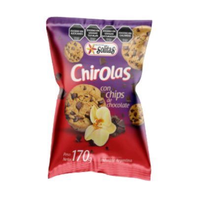 GALLETITAS CHIROLAS C/ CHIPS DE CHOCOLATE X 400 GR.