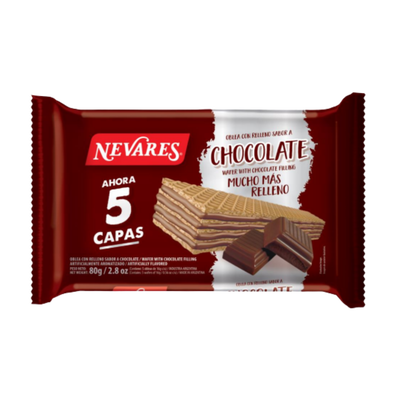 OBLEA RELLENA 5 CAPAS NEVARES X 80 GR.