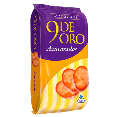 BIZCOCHOS 9 DE ORO X 200 GR. AZUCARADOS